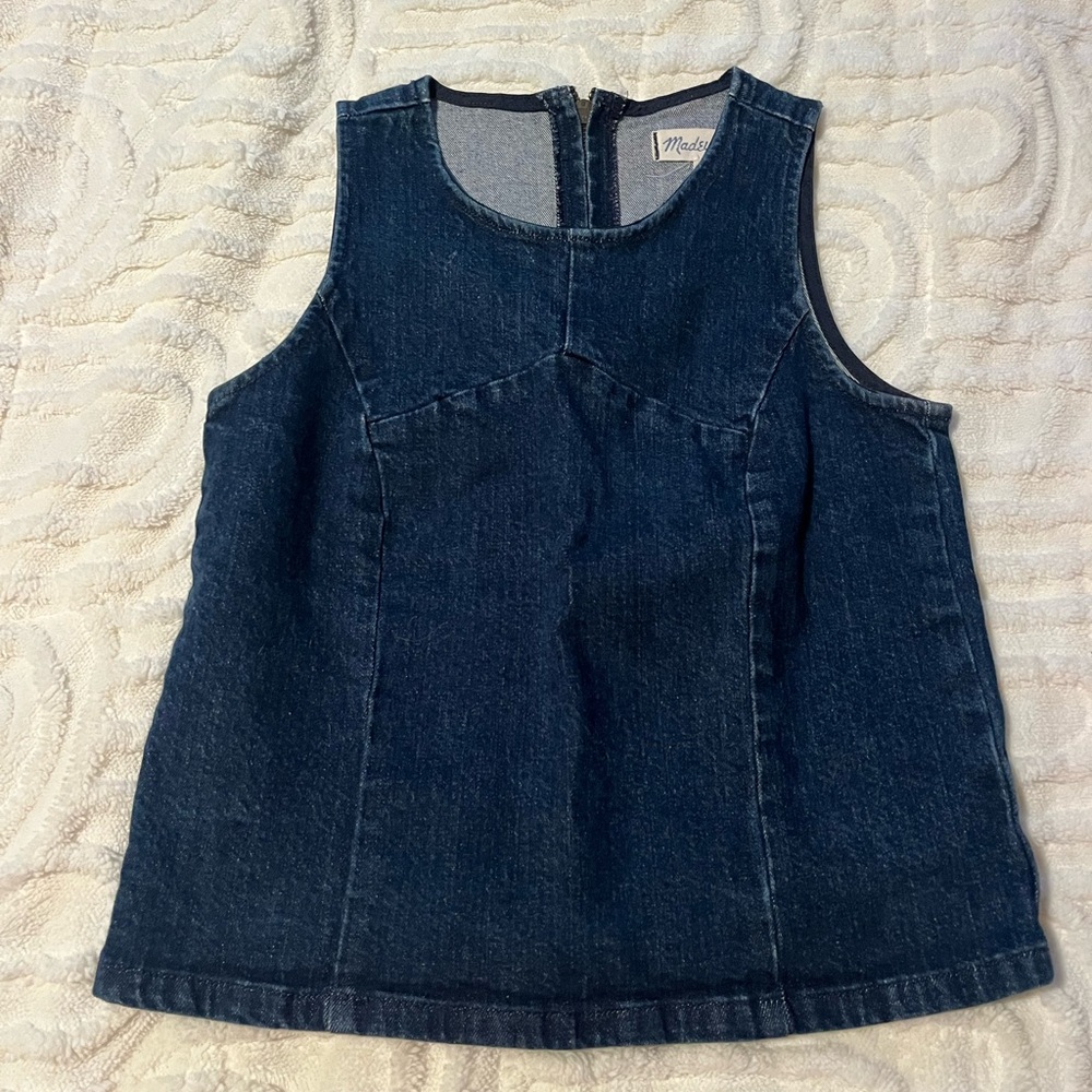 -SOLD- Madewell Dark Blue Denim Top